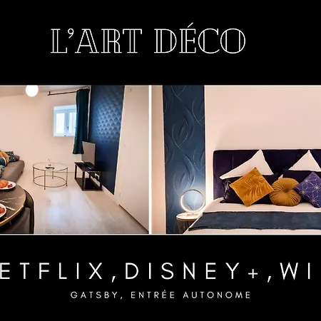L'art Deco 3 Etoiles Wifi, Netflix, Disney, Coeur De Bastide Apartment *