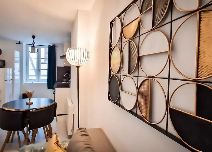 Appartement L'art Déco 3 étoiles Wifi, Netflix, Disney, Coeur De Bastide Villefranche-de-Rouergue